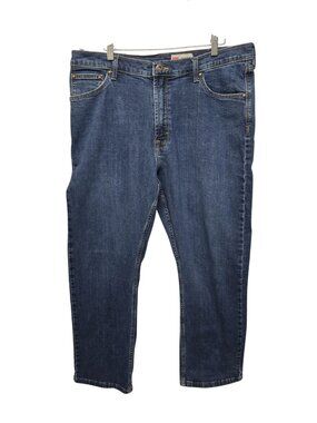 Wrangler Relaxed Boot Jeans Mens 38x29 Bootcut Denim Workwear Western